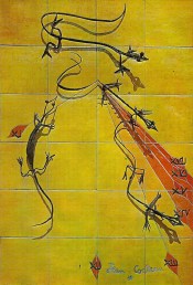 Cadran solaire réalisé par Jean Cocteau.