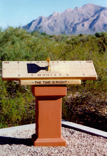 Cadran polaire réalisé par John Carmichael à Tucson, Arizona.